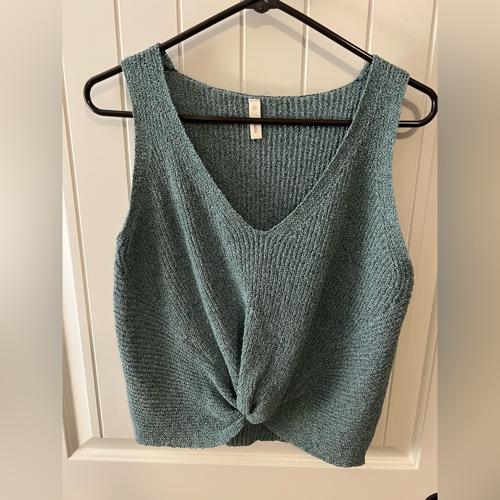 Women's sage Knit Tank Top